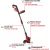 Einhell Power X-Change Akku-Rasentrimmer GE-CT 18/25-1 Li-Solo, 18Volt (rot/schwarz, ohne Akku und Ladegerät) Новинки Для дома и сада 