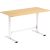 Desk ERGO manual 120x60xH70-115cm, oak/white Новинки Для дома и сада 