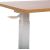 Desk ERGO with one leg 70x40xH66-106cm, manual, oak/white Новинки Для дома и сада 