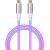 Qualo QCS-CC-00 Kvēlojošs Kabelis USB-C / 1m / 3A Data USB kabeļi