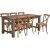 Dining set MONACO table and 6 chairs Комплекты мебели для столовой