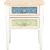 Night stand BIANCA 48x35xH58cm, antique white Gultas