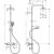 Hansgrohe Vernis Shape 230 1jet EcoSmart dušas sistēma ar termostatu, hroms - gab.  Смесители для душа / Душевые системы