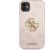 Guess PU 4G Metal Logo Case Aizsargapvalks priekš iPhone 11 rozā Neoriģinālie Maciņi