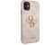 Guess PU 4G Metal Logo Case Aizsargapvalks priekš iPhone 11 rozā Neoriģinālie Maciņi
