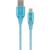 Gembird USB Male - Micro USB Male Premium cotton braided 1m Blue/White Data USB kabeļi