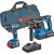 Bosch combination set cordless drill/screwdriver GSR 18V-45 + cordless hammer drill GBH 18V-22 (blue, 2x Li-ion battery 4.0Ah, tool bag) Новинки Для дома и сада 