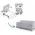 Keter Dārza dīvāns divvietīgs Scandi Form 3 Seater Sofa gaiši pelēks/tumša tērauda pelēks Dīvāni
