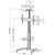 Logilink BP0025 TV stand cart, adjustable TV height, 37–70“, max. 50 kg