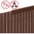 Springos Vāks, 100 cm profils PVC maskēšanas pārsegam balkonam, terasei, žogam, brūns Nojumes un aksesuāri