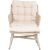 Lounge chair TUXEDO with footstool, beige Dārza krēsli