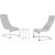 Balcony set MELFI table and 2 chairs, grey Новинки Для дома и сада 