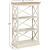 Bookcase SAMIRA 72x36xH119cm, w/ 3 shelf, color: antique white / brown Jaunumi -Dārzam