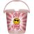 Keeeper Spainis deko 10L Ilvie "Emoji Stay Positive" Ø30x28cm rozā Telpu uzkopšana