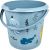 Keeeper Spainis deko 10L Ilvie "Sea life" Ø30x28cm zils Telpu uzkopšana