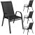 Springos Комплект садовых стульев 73 x 55,5 x 93 см, 4 шт. GF0117 Dārza mēbeļu komplekti