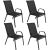 Springos Комплект садовых стульев 73 x 55,5 x 93 см, 4 шт. GF0117 Dārza mēbeļu komplekti