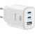 Swissten Edge Tīkla Lādētājs 2x USB-C PD 65W + USB-A QC 18W Balts Telefonu lādētāji 220v