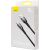 Baseus Glimmer Series Fast Charging Data Cable USB-A - USB-C Ātrās uzlādes datu kabelis 100W 1m / melns Data USB kabeļi