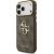 Guess 4G Big 4G Classic Logo Big Strap Metal Buttons Case for iPhone 17 Pro Max Brūns Neoriģinālie Maciņi