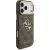 Guess 4G Big 4G Classic Logo Big Strap Metal Buttons Case for iPhone 17 Pro Max Brūns Neoriģinālie Maciņi