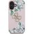 Case Guess Grained Roses Big 4G logo Aizsargapvalks priekš iPhone 16 / rozā Neoriģinālie Maciņi
