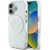 Case Guess IML Metal Colored Circle Classic Logo MagSafe Aizsargapvalks priekš iPhone 16 / balts Neoriģinālie Maciņi