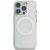 Guess IML Metal Colored Circle Classic Logo MagSafe Aizsargapvalks priekš iPhone 16 Pro Max / balts Neoriģinālie Maciņi