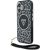 Case Guess HC IML Leopard Triangle Cord Strap Aizsargapvalks priekš iPhone 16 MagSafe / melns Neoriģinālie Maciņi