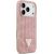 Case Guess Rhinestone Triangle Logo Aizsargapvalks priekš iPhone 17 Pro / rozā Neoriģinālie Maciņi