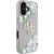 Case Guess Grained Roses Big 4G logo Aizsargapvalks priekš iPhone 16 / violets Neoriģinālie Maciņi