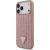 Case Guess Rhinestone Triangle Logo Aizsargapvalks priekš iPhone 17 Pro Max / rozā Neoriģinālie Maciņi