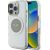 Case Guess IML Metal Colored Circle Classic Logo MagSafe Aizsargapvalks priekš iPhone 16 Pro / pelēks Neoriģinālie Maciņi