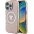 Case Guess IML Metal Glitter 4G Circle Triangle MagSafe Aizsargapvalks priekš iPhone 16 Pro Max / rozā Neoriģinālie Maciņi