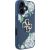 Case Guess Grained Roses Big 4G logo Aizsargapvalks priekš iPhone 16 / zils Neoriģinālie Maciņi