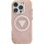 Guess IML Metal Glitter 4G Circle Triangle MagSafe Aizsargapvalks priekš iPhone 16 Pro / rozā Neoriģinālie Maciņi