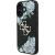 Case Guess Grained Roses Big 4G logo Aizsargapvalks priekš iPhone 16 / melns Neoriģinālie Maciņi