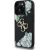 Guess Grained Roses Big 4G logo Aizsargapvalks priekš iPhone 16 Pro Max / melns Neoriģinālie Maciņi