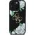 Guess Grained Roses Big 4G logo Aizsargapvalks priekš iPhone 16 Pro Max / melns Neoriģinālie Maciņi