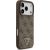 Guess Leather 4G Triangle Strass MagSafe Aizsargapvalks priekš iPhone 17 Pro / brūns Neoriģinālie Maciņi