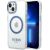 Guess GUHMP14MHTRMB Hardcase Metal Outline Magsafe Aizsargapvalks priekš iPhone 14 Plus / 15 Plus 6.7" / zils Neoriģinālie Maciņi