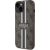 Guess GUHMP14MP4RPSW Hardcase 4G Printed Stripes MagSafe Aizsargapvalks priekš iPhone 14 Plus / 15 Plus 6.7" / brūns Neoriģinālie Maciņi