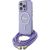 Guess GUHMP16LHCTSGNSU Hardcase Crossbody Cord Script MagSafe Aizsargapvalks priekš iPhone 16 Pro 6.3" / violets Neoriģinālie Maciņi