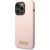 Guess GUHMP14LSBPLP Hardcase Silicone Logo Plate MagSafe Aizsargapvalks priekš iPhone 14 Pro 6,1" / rozā Neoriģinālie Maciņi