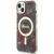 Guess GUHMP14SHCFWSA Hardcase Flower MagSafe Aizsargapvalks priekš iPhone 14 / 15 / 13 6.1" / haki Neoriģinālie Maciņi