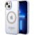 Guess GUHMP14SHTCMU Hardcase Gold Outline Translucent MagS Aizsargapvalks priekš iPhone 14 / 15 6.1" / violets Neoriģinālie Maciņi