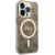 Guess GUHMP15LH4STW Hardcase IML 4G MagSafe Aizsargapvalks priekš iPhone 15 Pro 6.1" / brūns Neoriģinālie Maciņi