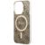 Guess GUHMP15LH4STW Hardcase IML 4G MagSafe Aizsargapvalks priekš iPhone 15 Pro 6.1" / brūns Neoriģinālie Maciņi