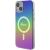 Guess GUHMP15SHITSK Hardcase IML Iridescent MagSafe Aizsargapvalks priekš iPhone 15 / 14 / 13 6.1" Neoriģinālie Maciņi