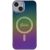 Guess GUHMP15SHITSK Hardcase IML Iridescent MagSafe Aizsargapvalks priekš iPhone 15 / 14 / 13 6.1" Neoriģinālie Maciņi